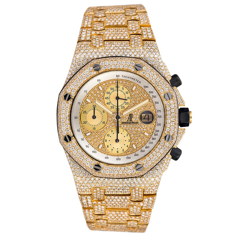 Custom Diamond Set Audemars Piguet Royal Oak Offshore 42mm Yellow Gold