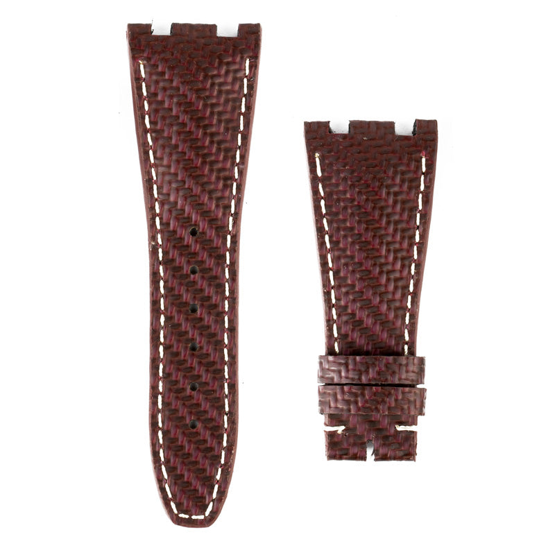 100% Genuine Red Carbon Fibre Custom Strap for Audemars Piguet Royal Oak Offshore 42mm