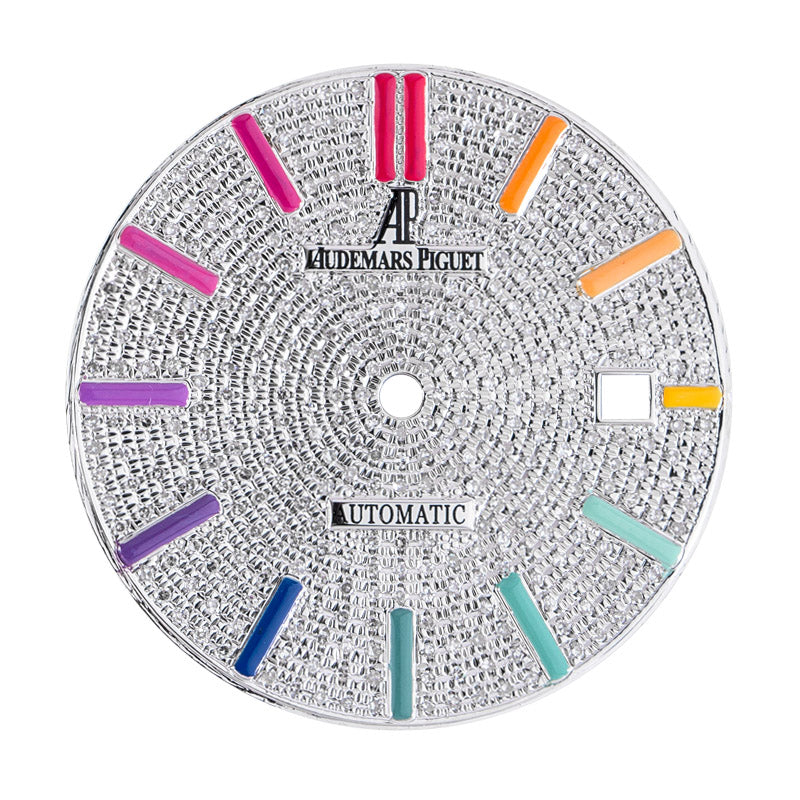 Custom Diamond-Paved/Rainbow Dial for Royal Oak 41mm