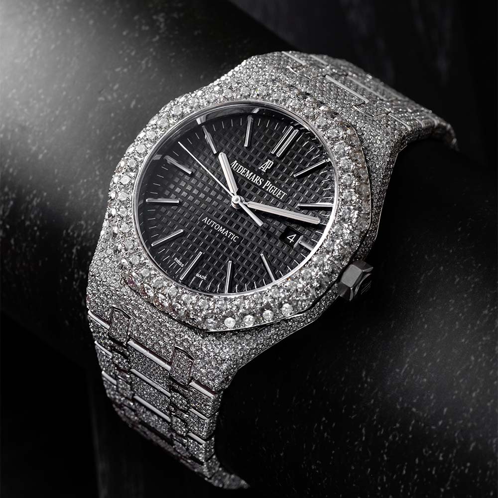 Custom Diamond Set Audemars Piguet Royal Oak 15400ST