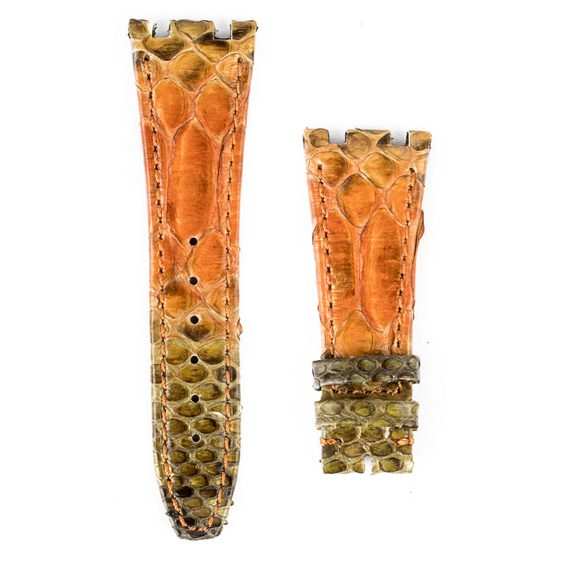 Custom tropical python strap for Audemars Piguet Royal Oak 15300 15400