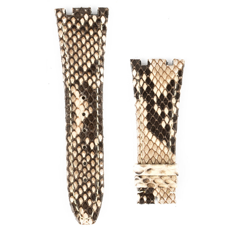 Custom white python strap for Audemars Piguet Royal Oak 15300 15400