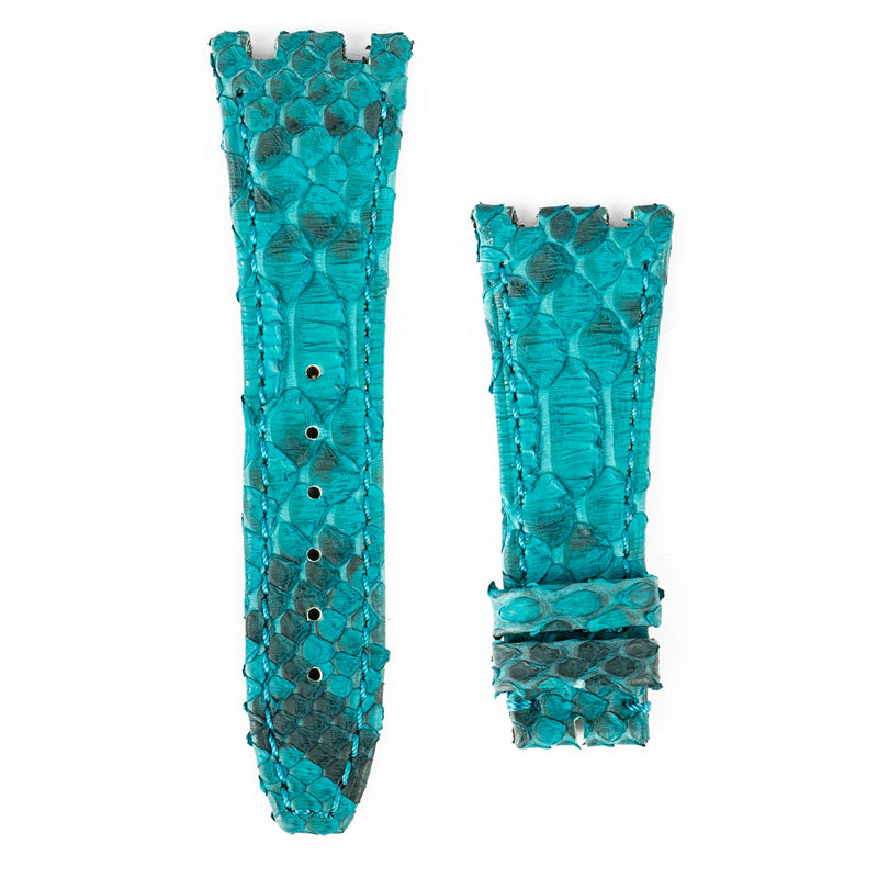 Custom turquoise python strap for Audemars Piguet Royal Oak 15300 15400