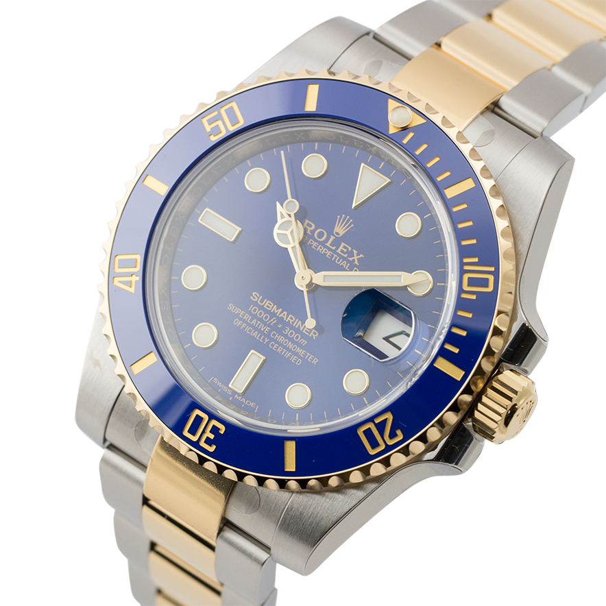 Rolex Submariner Stainless Steel and Yellow Gold Blue Dial 116613LB
