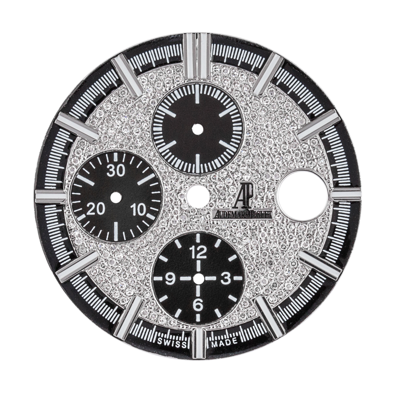 Custom Diamond-Paved Dial for Royal Oak Offshore 44mm